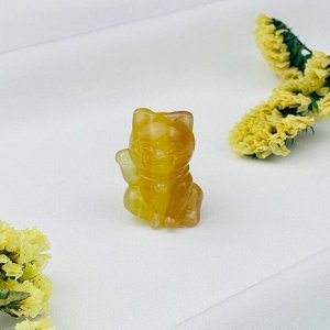 Фигурка Манэки-нэко (Кот удачи) из Флюорита
