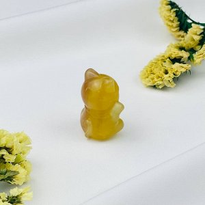 Фигурка Манэки-нэко (Кот удачи) из Флюорита