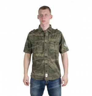 Рубашка A&F с коротким рукавом мод. 271-1, green woodland