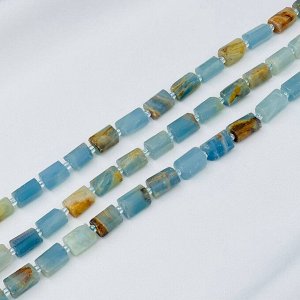 Бусины для украшений из голубого карибского Кальцита