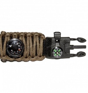 Watch Adjustable with paracord, brown