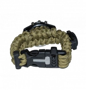 Watch General with paracord, coyote