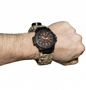 Watch Adjustable with paracord, digital desert