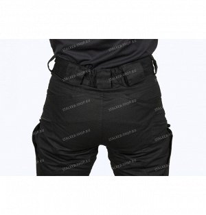 Pants UTL, fleece, 92%cotton 8%polyester, black