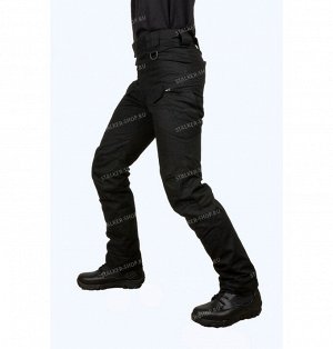 Pants UTL, fleece, 92%cotton 8%polyester, black