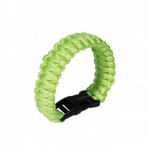 Paracord bracelet with buckle, lime