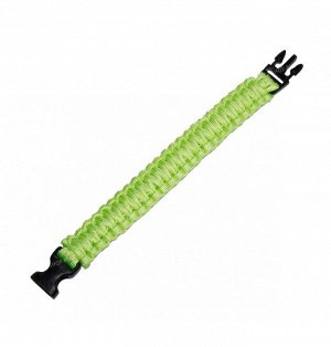 Paracord bracelet with buckle, lime