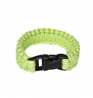 Paracord bracelet with buckle, lime