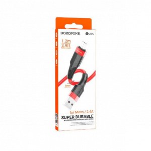 Кабель BU35  Micro, 2.4 А, 120 см
