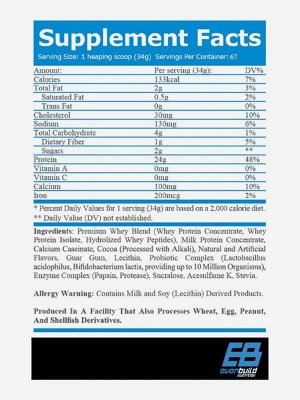 Протеин EVERBUILD Ultra Premium Whey Build - 0,9 кг