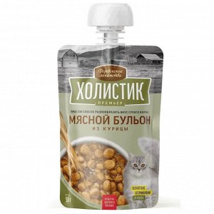 Деревенское лакомство для кошек БУЛЬОН МЯСНОЙ из КУРИЦЫ 90 гр.