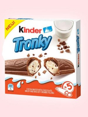 Шоколадные батончики Kinder Tronky (Киндер Тронки с фундуком) 90 гр