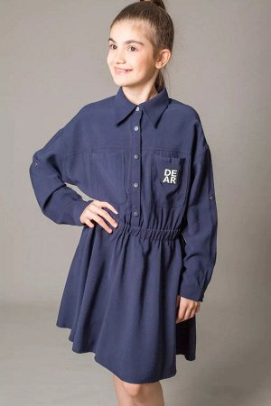 Школьное платье ДЕВ Deloras 63268Q синий