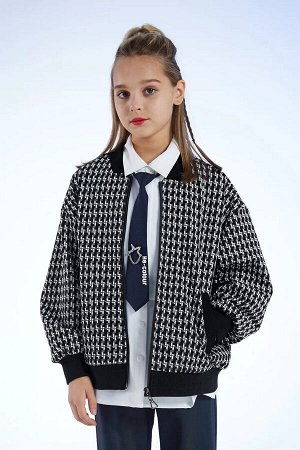 Бомбер ДЕВ Deloras 63907W черно-белый