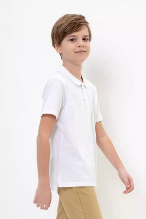 Футболка-поло МАЛ Crockid 302108-1К белый