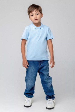 Футболка-поло МАЛ Crockid 302108-1К небесный