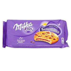 Печенье Милка Sensations choco inside 156 г