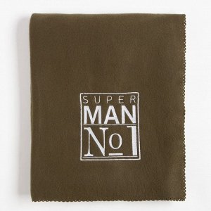 Плед флисовый «Этель» Super man, 130x150 см, флис 160 г/м²