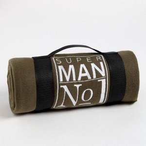 Плед флисовый «Этель» Super man, 130x150 см, флис 160 г/м²