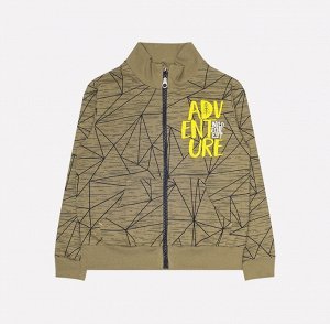 Куртка для мальчика Crockid К 300742 хаки, линии к1239