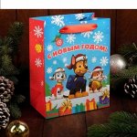 Пакет подарочный Щенячий патруль. &quot;С Новым годом!&quot; 18*23*10 см.