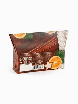 Чай новогодний чёрный «Тепла и уюта в Новом году», вкус: апельсин и корица, 20 г.