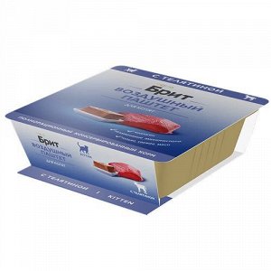Brit Premium лам 100г Воздушный паштет д/котят Kitten Телятина