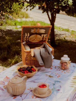 Заварочный чайник Доляна «Винтаж», 1.1 л, керамика, бежевый