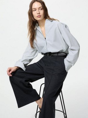 UNIQLO – утеплённые широкие брюки из джерси