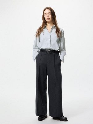 UNIQLO – утеплённые широкие брюки из джерси