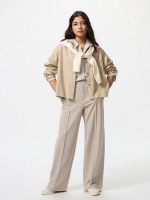 UNIQLO – утеплённые широкие брюки из джерси
