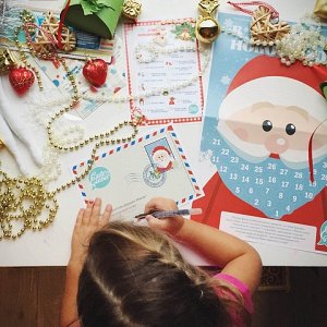 Набор «В ожидании Нового года» (календарь со стикерами, письмо Деду Морозу, список новогодних дел)