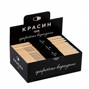 Карандаш ч/г деревянный 3В(3М), без ластика, заточен, шестигр., Красин.Конструктор