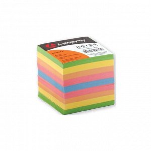 Блок для записей, 90 х 90 х 90 мм, цветной, пл.80г/кв.м, Lamark