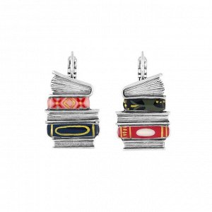 Серьги TARATATA, Romans, асимметрия,цветная смола, золотая краска, TT-H25-01703-10M (серебристый)