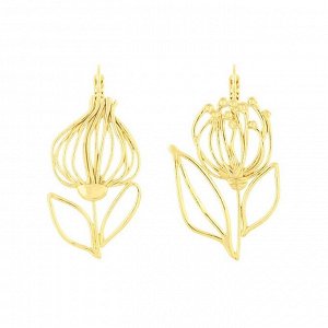 Серьги TARATATA, Esquisse, асимметричные, металл, TT-H25-02707-20D (золотистый)