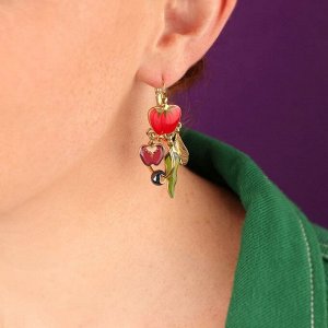 Серьги TARATATA, Paprika, смола, микрошарики, керамическая бусина, TT-H25-12701-20M (золотистый)