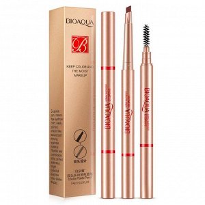 Автоматический двойной карандаш для бровей BIOAQUA Double Plastic Pencil (13)
