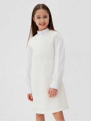 Платье нарядное детское MINAKU: PartyDress, цвет белый.