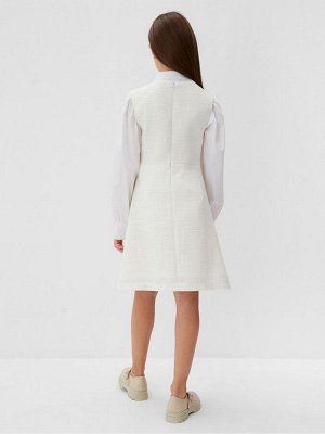 Платье нарядное детское MINAKU: PartyDress, цвет белый.