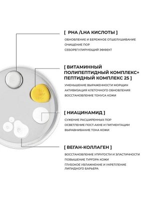 Пептидная маска-пленка с экстрактом гриба чага для сияния кожи НОВИНКА!