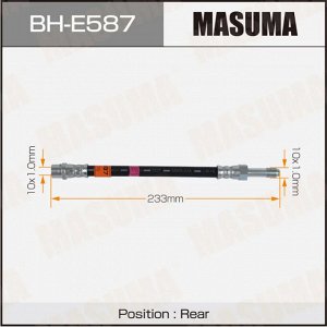 Шланг тормозной MASUMA VW- /rear/ TRANSPORTER 03-15
