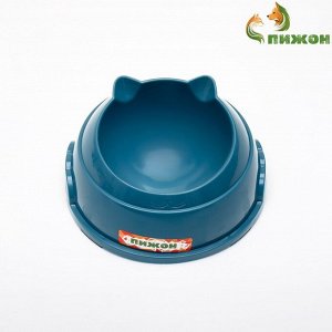 Миска пластиковая 14x8 см, синяя