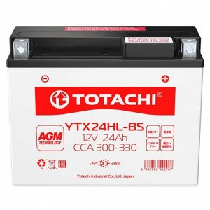 Аккумуляторная батарея TOTACHI MOTO YTX24HL-BS 24 а/ч R AGM