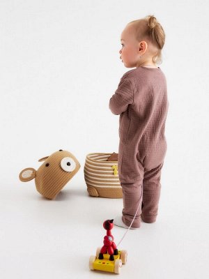 Корзина для игрушек SL Home «Медведь», плетёная, ручной работы, 25x26x41 см, коричневая