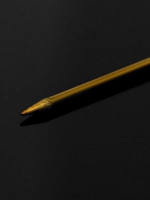 Основа «Брошь-игла» с бусиной d=1 см (набор 5 шт.), L=7,5 см, площадка 1,5 см, цвет золото