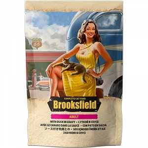 Brooksfield пауч 85гр д/кош Утка/Соус