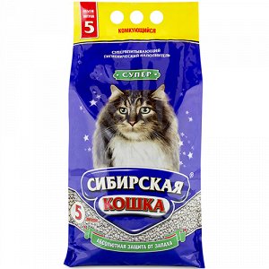 Сибирская Кошка Наполнитель д/кош Супер комкующийся 7л