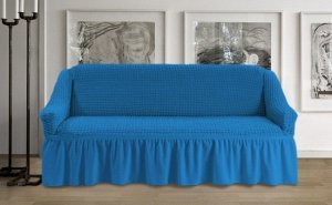 Чехол на 3-х местный диван "Синий"
