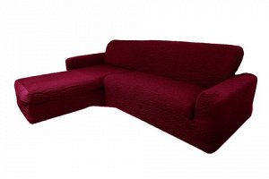 Чехол на диван с выступом левый угол "Бордо"